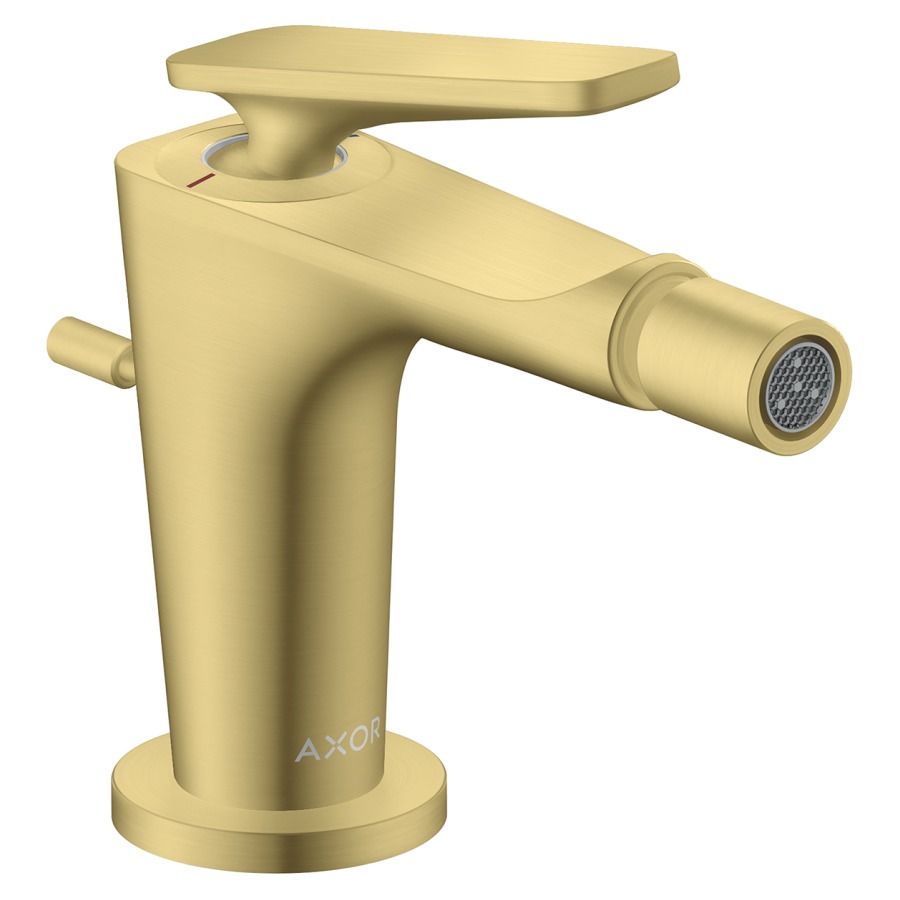 Mélangeur de bidet Citterio C
saillie 113 mm, goulot fixe
buse orientable, avec vidage excentrique 
débit 7.5 (L/min)
groupe acoustique&nbsp;II