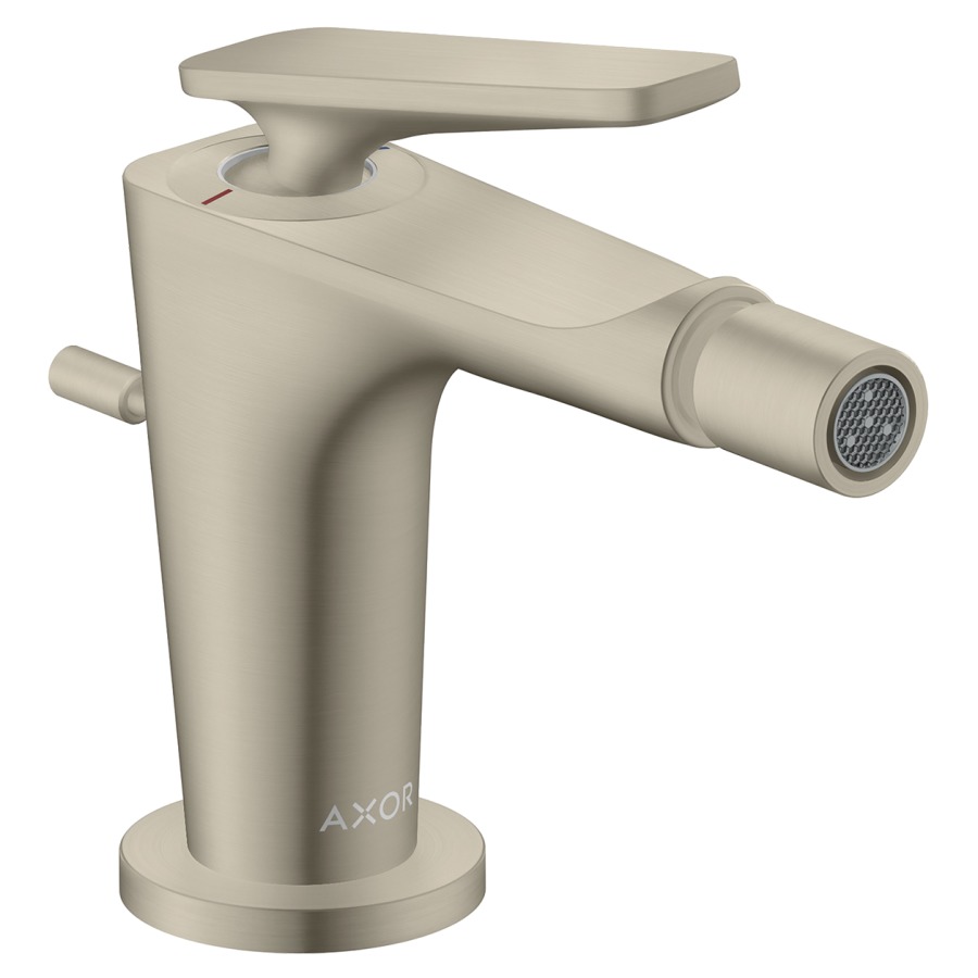 Mélangeur de bidet Citterio C
saillie 113 mm, goulot fixe
buse orientable, avec vidage excentrique 
débit 7.5 (L/min)
groupe acoustique&nbsp;II