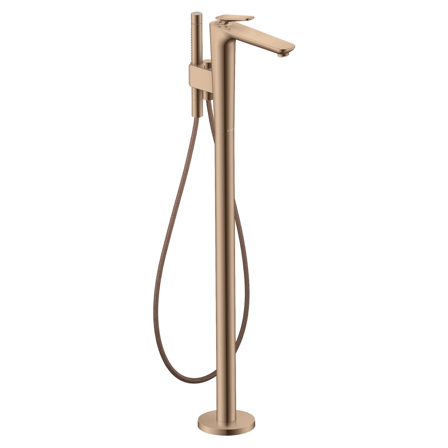 Mélangeur de bain Citterio C
saillie 194 mm, goulot fixe
H jusqu'à aérateur 827-907 mm
avec colonne pour montage à pose libre 
douche à main jet Rain, MonoRain 
débit 23.4 (L/min) maximum
débit goulot de baignoire 23.4 (L/min)
débit douche à main 13.3 (L/min)
sans corps à encastrer 758415
groupe acoustique&nbsp;II