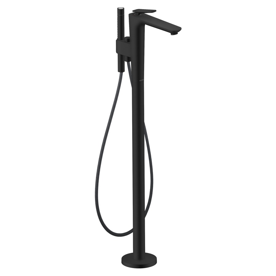 Mélangeur de bain Citterio C
saillie 194 mm, goulot fixe
H jusqu'à aérateur 827-907 mm
avec colonne pour montage à pose libre 
douche à main jet Rain, MonoRain 
débit 23.4 (L/min) maximum
débit goulot de baignoire 23.4 (L/min)
débit douche à main 13.3 (L/min)
sans corps à encastrer 758415
groupe acoustique&nbsp;II