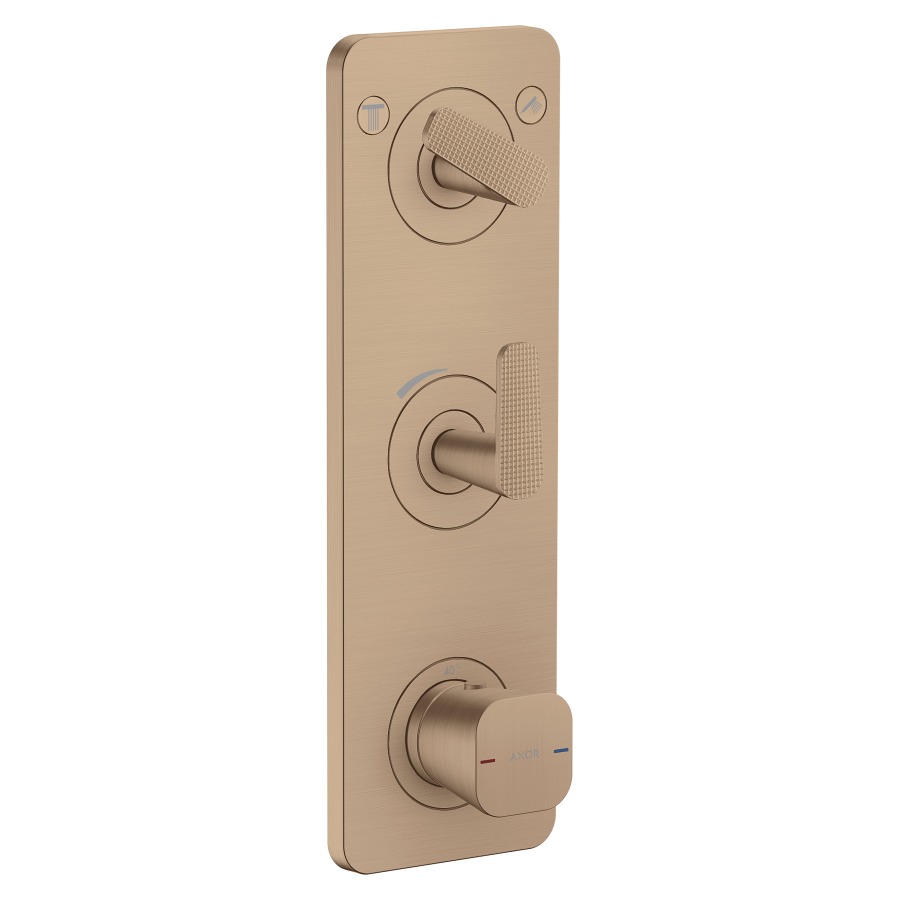 Thermostatmodul Citterio C UP - Cubic cut
12 x 38 cm, 2 Verbraucher
maximale Durchflussmenge 42 (L/min)
Durchflussmenge oberer Abgang 42 (L/min)
unterer Abgang 40 (L/min)
ohne Einbaukörper 758155
Geräuschgruppe II