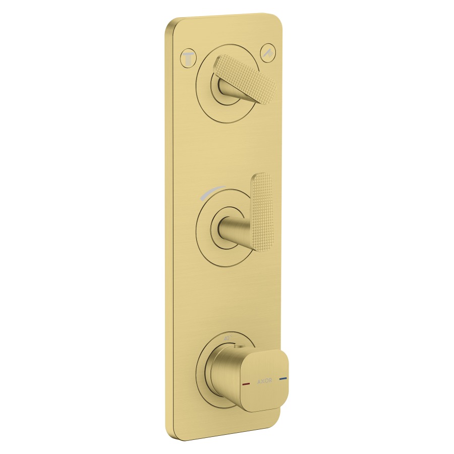 Thermostatmodul Citterio C UP - Cubic cut
12 x 38 cm, 2 Verbraucher
maximale Durchflussmenge 42 (L/min)
Durchflussmenge oberer Abgang 42 (L/min)
unterer Abgang 40 (L/min)
ohne Einbaukörper 758155
Geräuschgruppe II