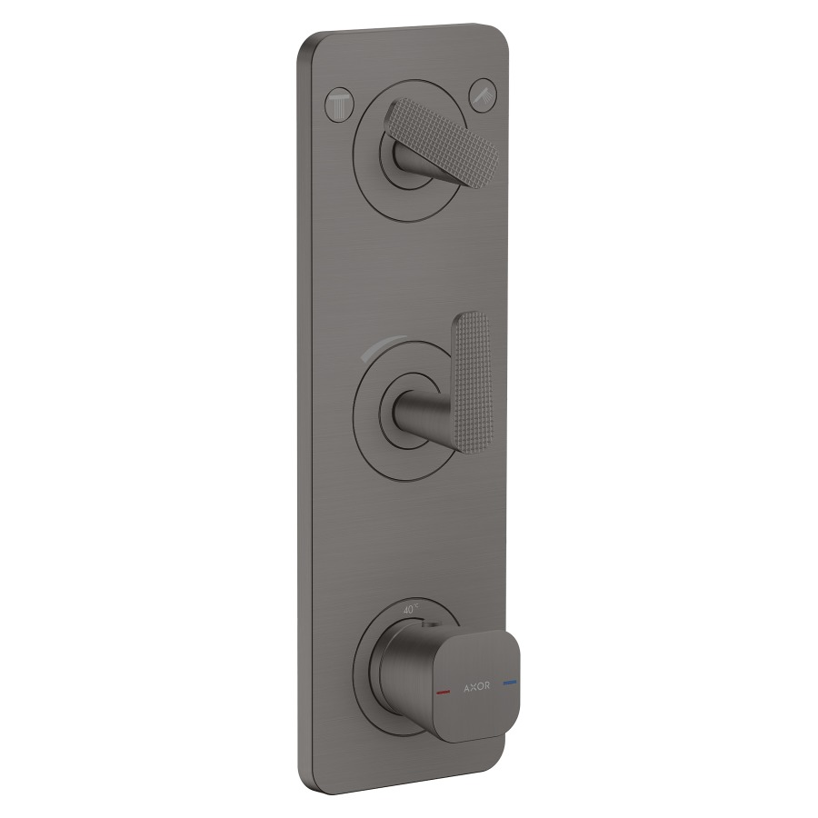 Thermostatmodul Citterio C UP - Cubic cut
12 x 38 cm, 2 Verbraucher
maximale Durchflussmenge 42 (L/min)
Durchflussmenge oberer Abgang 42 (L/min)
unterer Abgang 40 (L/min)
ohne Einbaukörper 758155
Geräuschgruppe II