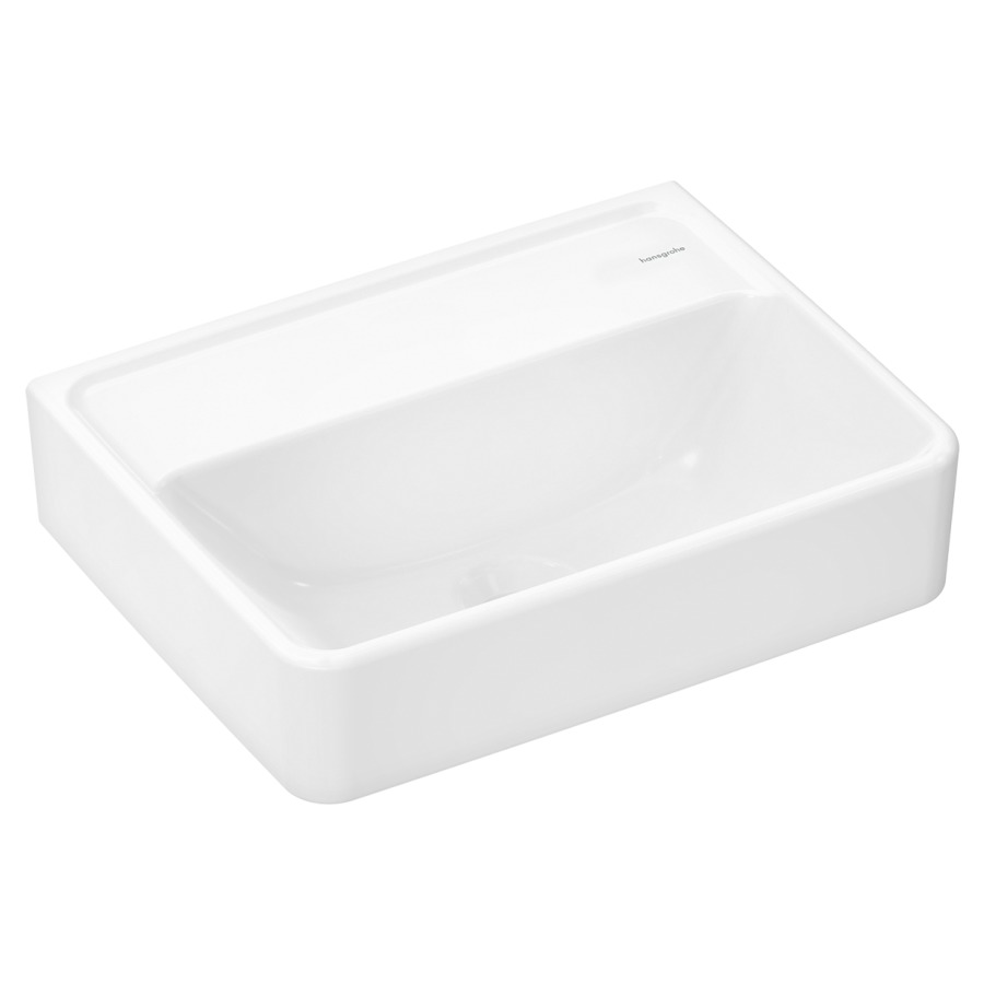 Lave-mains Xanuia Q
45 x 11.5 x 34 cm, Céramique
sans trop-plein, sans soupape d’écoulement