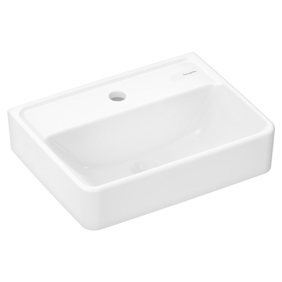 Lave-mains Xanuia Q
45 x 11.5 x 34 cm, Céramique
sans trop-plein, sans soupape d’écoulement