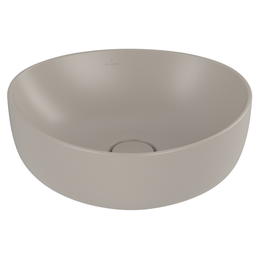 Lavabo à poser Antao
40 x 14.5 x 39.5 cm
TitanCeram, forme spéciale
avec garniture d’écoulement non verrouillable
sans trop-plein, avec matériel de fixation