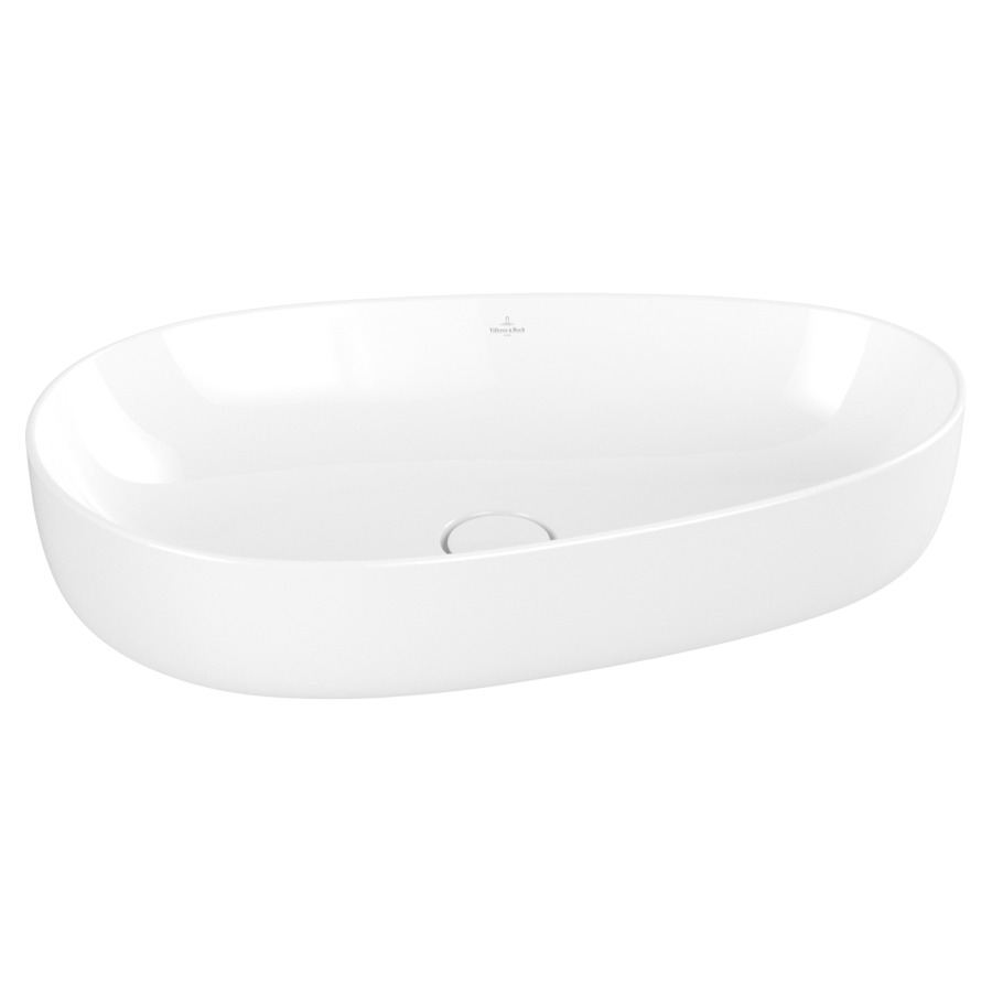 Lavabo à poser Antao
65 x 14.6 x 40 cm
TitanCeram, forme spéciale
avec garniture d’écoulement non verrouillable
sans trop-plein, avec matériel de fixation