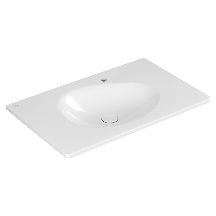 Lavabo Antao
80 x 15 x 50 cm
TitanCeram, rectangulaire
avec garniture d’écoulement non verrouillable
sans trop-plein