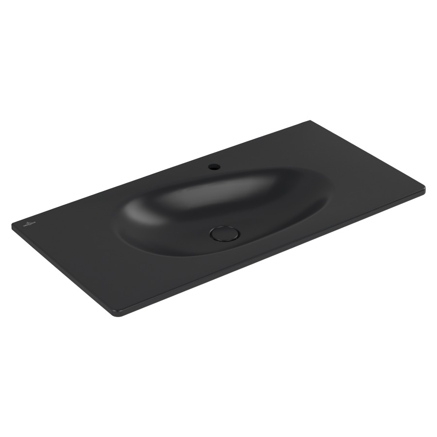 Lavabo Antao
100 x 15 x 50 cm
TitanCeram, rectangulaire
avec garniture d’écoulement non verrouillable
sans trop-plein