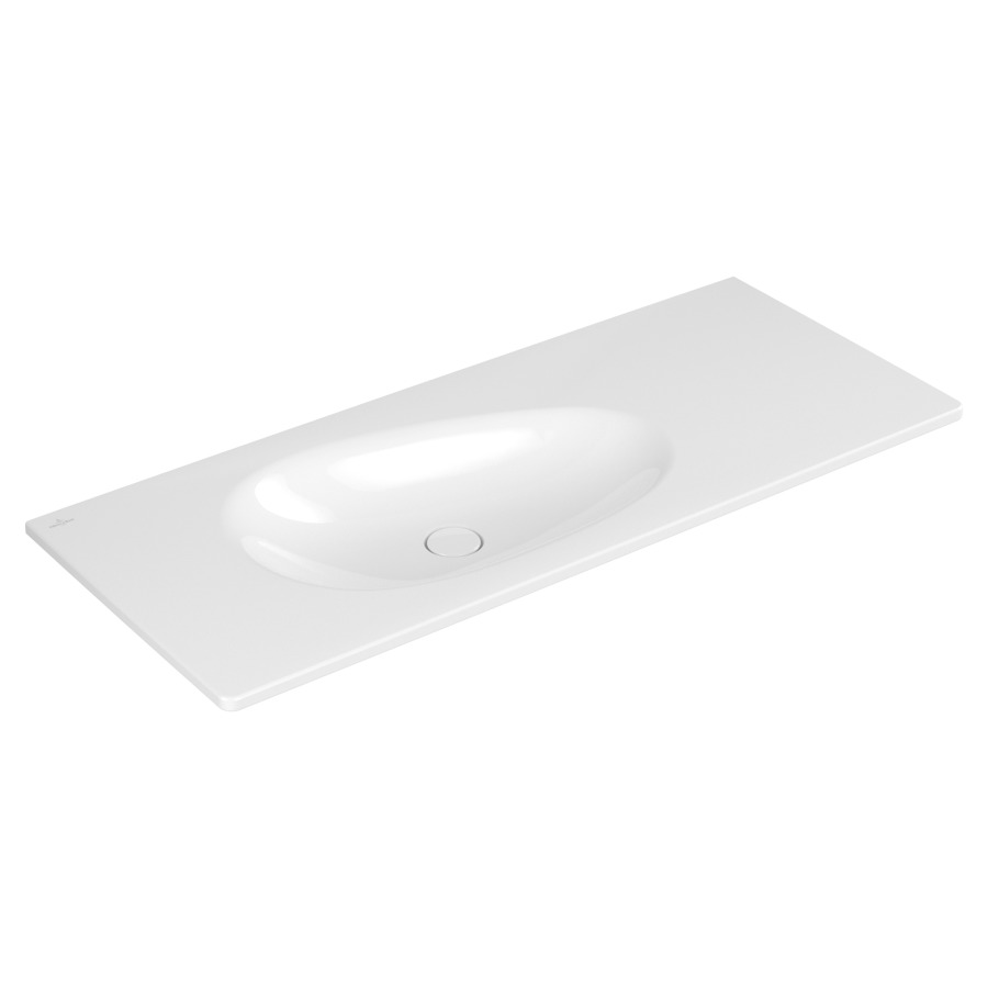 Lavabo Antao
120 x 15 x 50 cm
TitanCeram, rectangulaire
avec garniture d’écoulement non verrouillable
lavabo à gauche, sans trop-plein