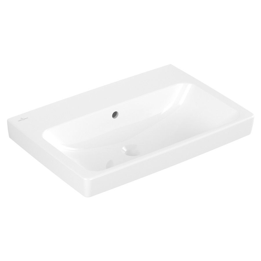 Lavabo ARCHITECTURA
65 x 16.5 x 44.5 cm
Céramique, rectangulaire, lavabo au milieu
sans soupape d’écoulement, avec trop-plein