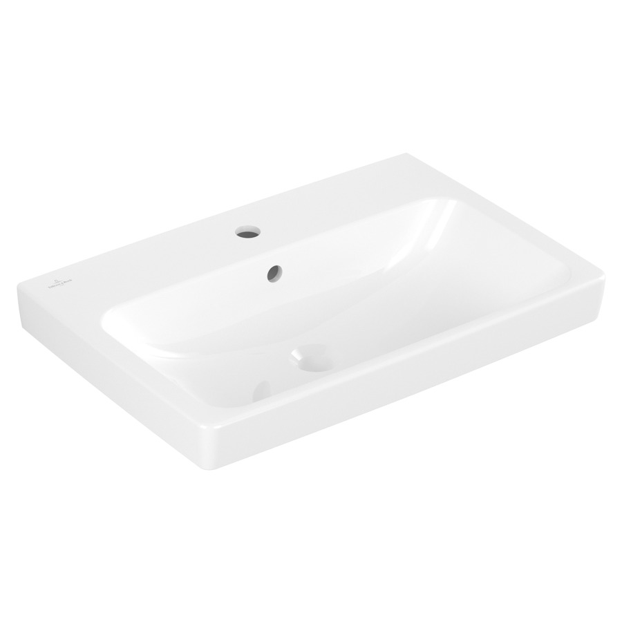 Lavabo ARCHITECTURA
65 x 16.5 x 44.5 cm
Céramique, rectangulaire, lavabo au milieu
sans soupape d’écoulement, avec trop-plein
