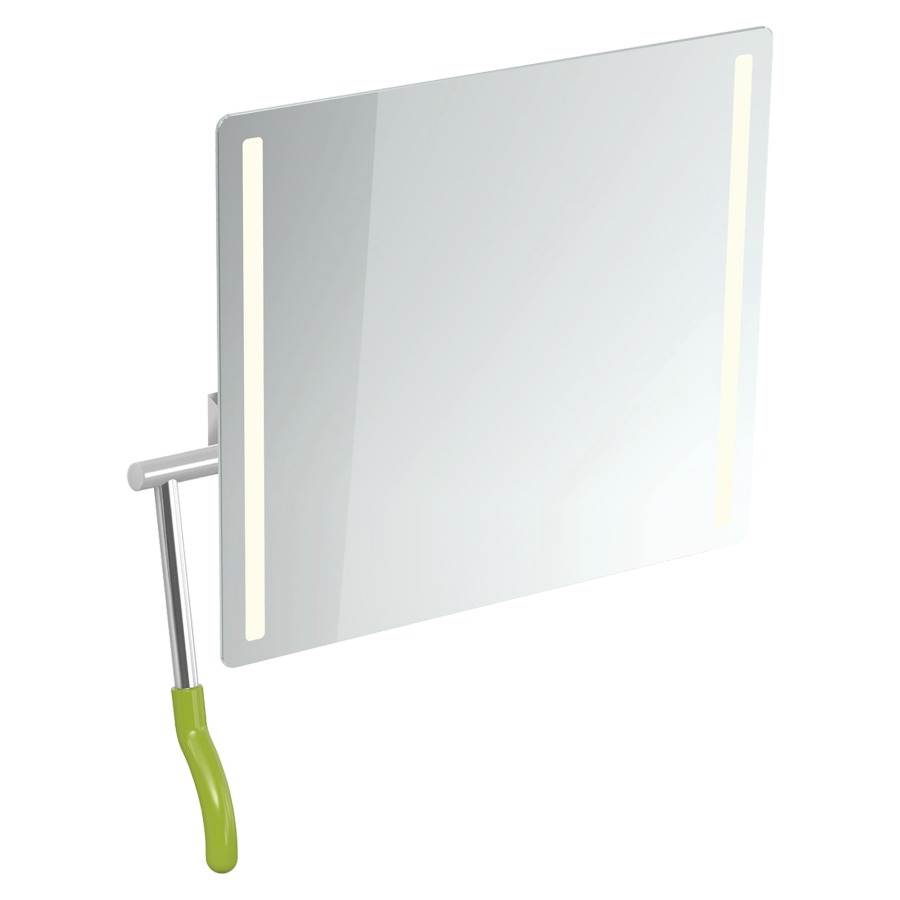 Miroir inclinable Hewi 802 LifeSystem
72.5 x 74.1 x 17.2-31 cm
adapté PMR, éclairage LED à gauche et
à droite, levier à gauche
avec pare-éclats intégré
Classe d’énergie G, IP44