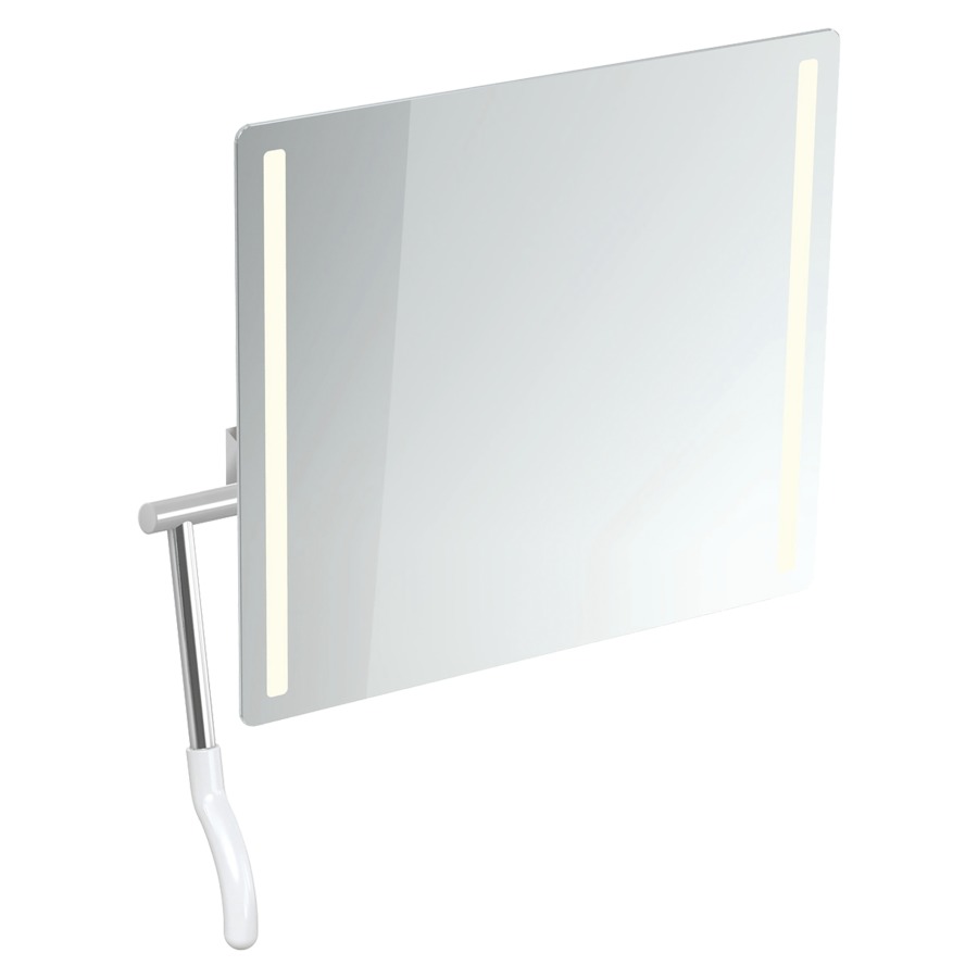 Miroir inclinable Hewi 802 LifeSystem
72.5 x 74.1 x 17.2-31 cm
adapté PMR, éclairage LED à gauche et
à droite, levier à gauche
avec pare-éclats intégré
Classe d’énergie G, IP44