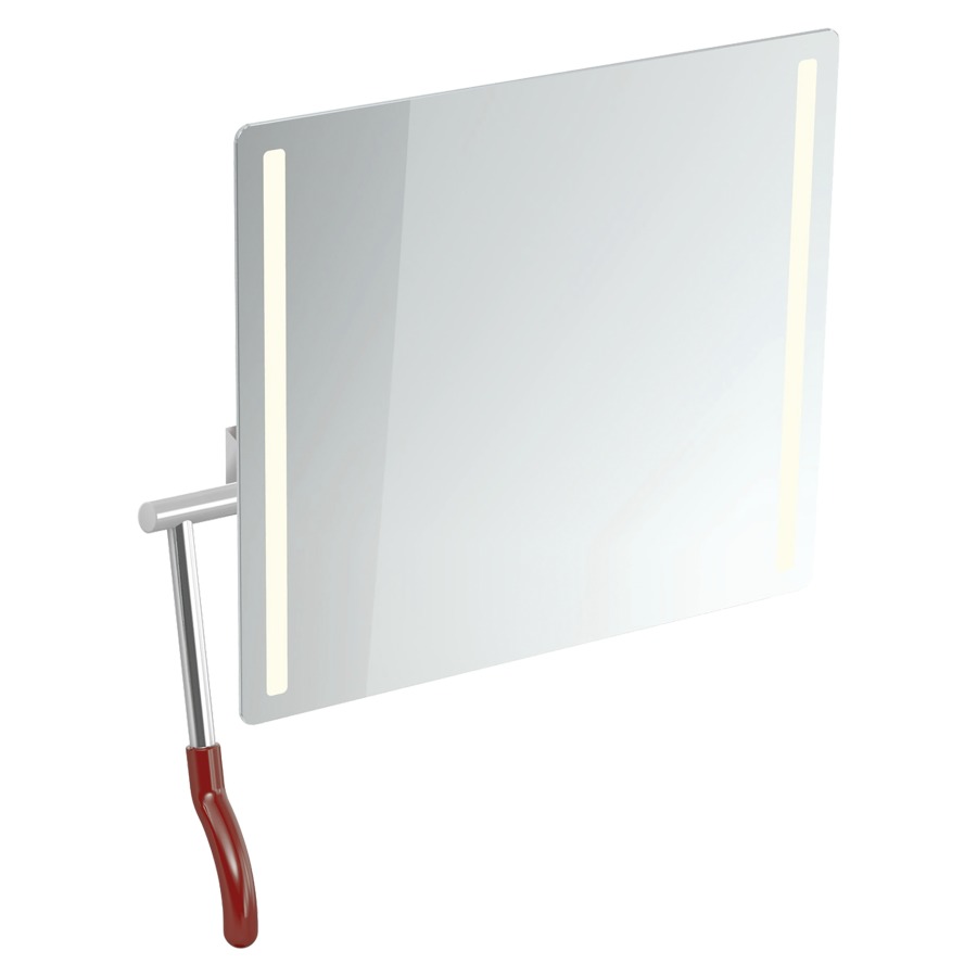 Miroir inclinable Hewi 802 LifeSystem
72.5 x 74.1 x 17.2-31 cm
adapté PMR, éclairage LED à gauche et
à droite, levier à gauche
avec pare-éclats intégré
Classe d’énergie G, IP44