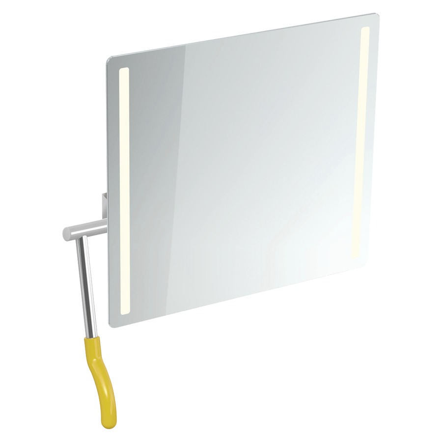 Miroir inclinable Hewi 802 LifeSystem
72.5 x 74.1 x 17.2-31 cm
adapté PMR, éclairage LED à gauche et
à droite, levier à gauche
avec pare-éclats intégré
Classe d’énergie G, IP44