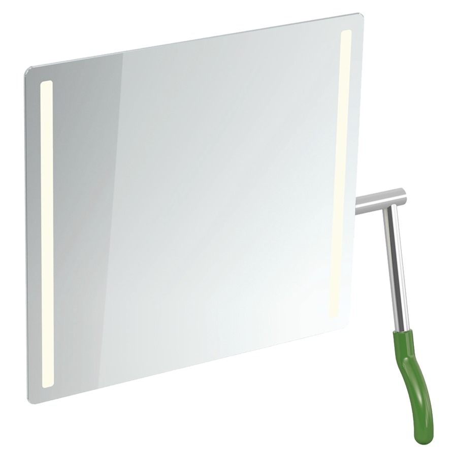 Miroir inclinable Hewi 802 LifeSystem
72.5 x 74.1 x 17.2-31 cm
adapté PMR, éclairage LED à gauche et
à droite, levier à droite
avec pare-éclats intégré
Classe d’énergie G, IP44