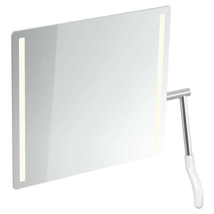Miroir inclinable Hewi 802 LifeSystem
72.5 x 74.1 x 17.2-31 cm
adapté PMR, éclairage LED à gauche et
à droite, levier à droite
avec pare-éclats intégré
Classe d’énergie G, IP44