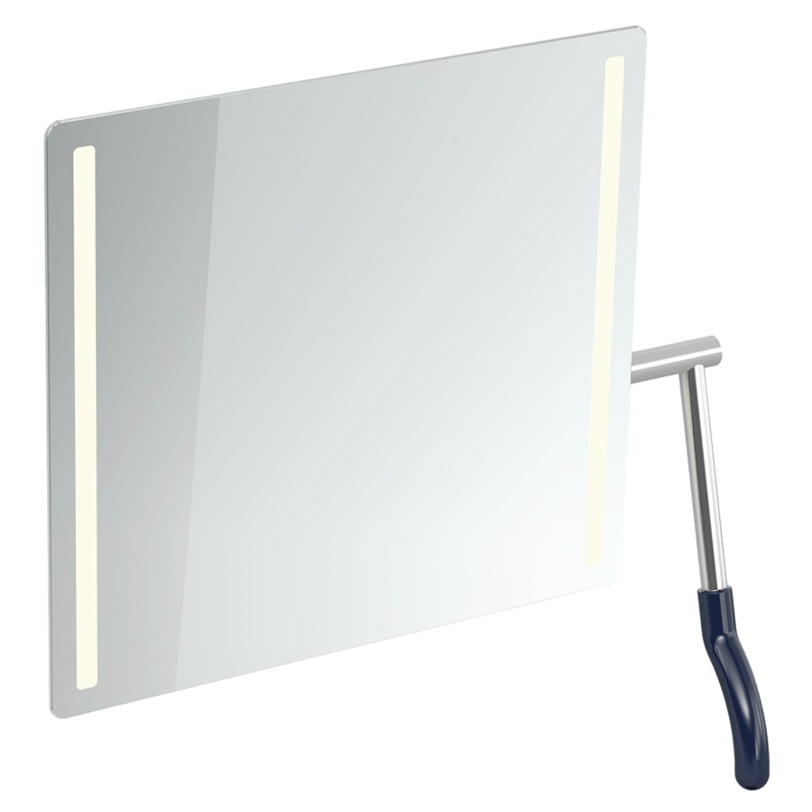 Miroir inclinable Hewi 802 LifeSystem
72.5 x 74.1 x 17.2-31 cm
adapté PMR, éclairage LED à gauche et
à droite, levier à droite
avec pare-éclats intégré
Classe d’énergie G, IP44