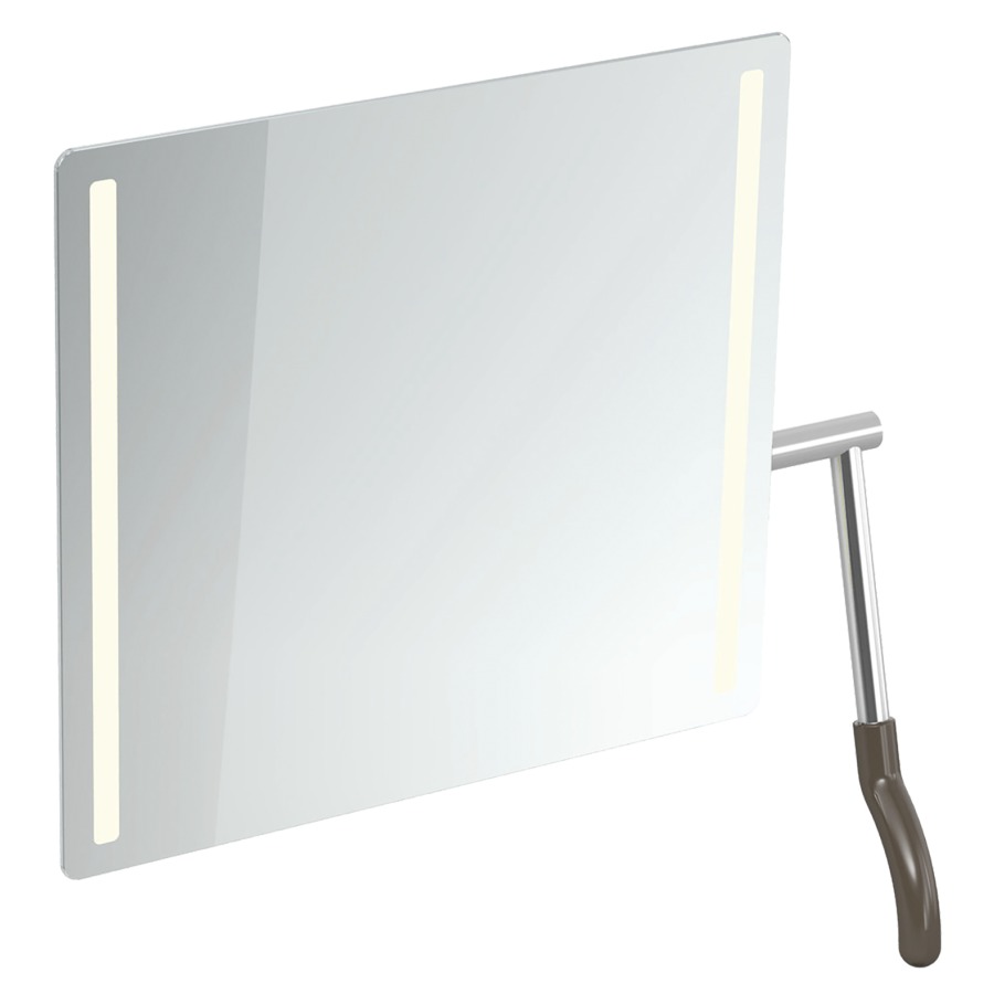 Miroir inclinable Hewi 802 LifeSystem
72.5 x 74.1 x 17.2-31 cm
adapté PMR, éclairage LED à gauche et
à droite, levier à droite
avec pare-éclats intégré
Classe d’énergie G, IP44