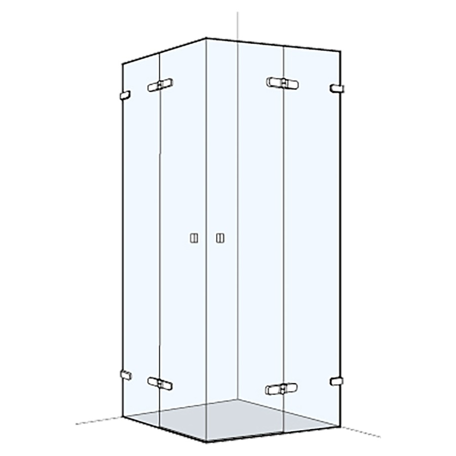 Eckeinstieg S505PLUS
100.1-150 cm, H 200 cm
Flügeltür mit Festteil links und rechts
rahmenlos, Schwallprofil
GENAUE MASSE NACH AUSMASS