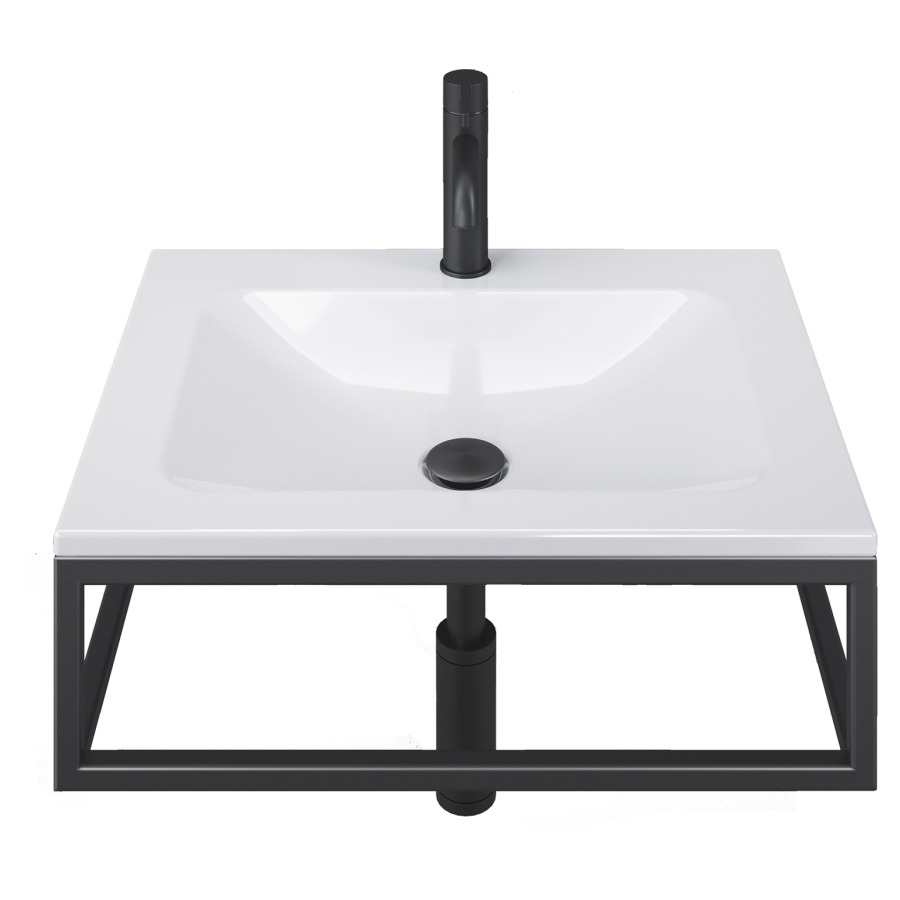 Lavabo LOTUS FRAME
60 x 19 x 47 cm
Acier, sans trop-plein
avec tablette de robinetterie
avec cadre, prémonté
