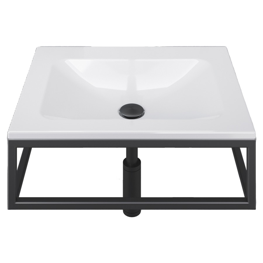 Lavabo LOTUS FRAME
60 x 19 x 47 cm
Acier, sans trop-plein
avec tablette de robinetterie
avec cadre, prémonté
