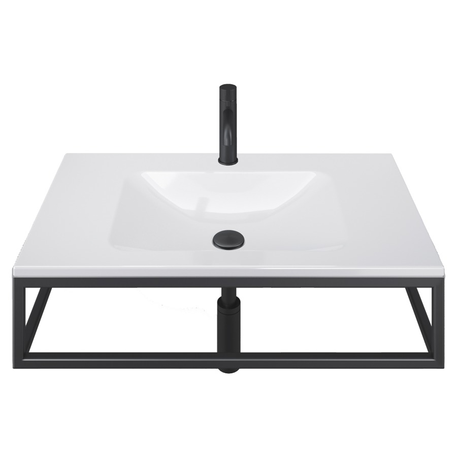 Lavabo LOTUS FRAME
80 x 19 x 47 cm
Acier, sans trop-plein
avec tablette de robinetterie
avec cadre, prémonté