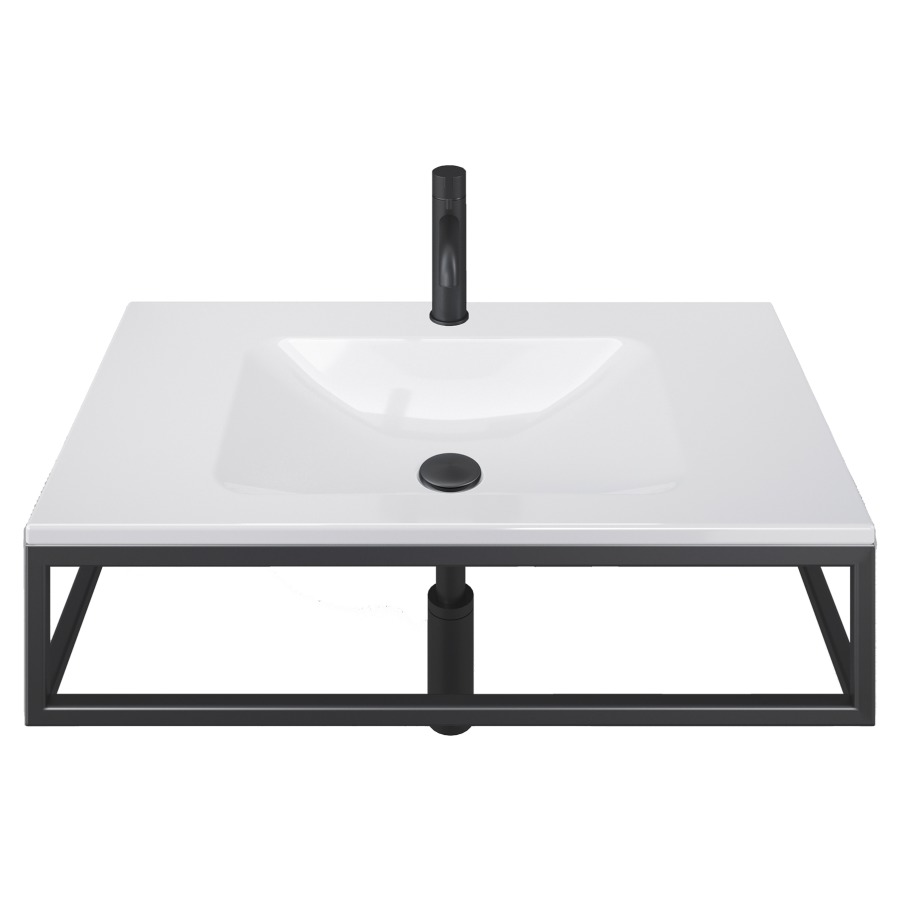 Lavabo LOTUS FRAME
80 x 19 x 47 cm
Acier, sans trop-plein
avec tablette de robinetterie
avec cadre, prémonté