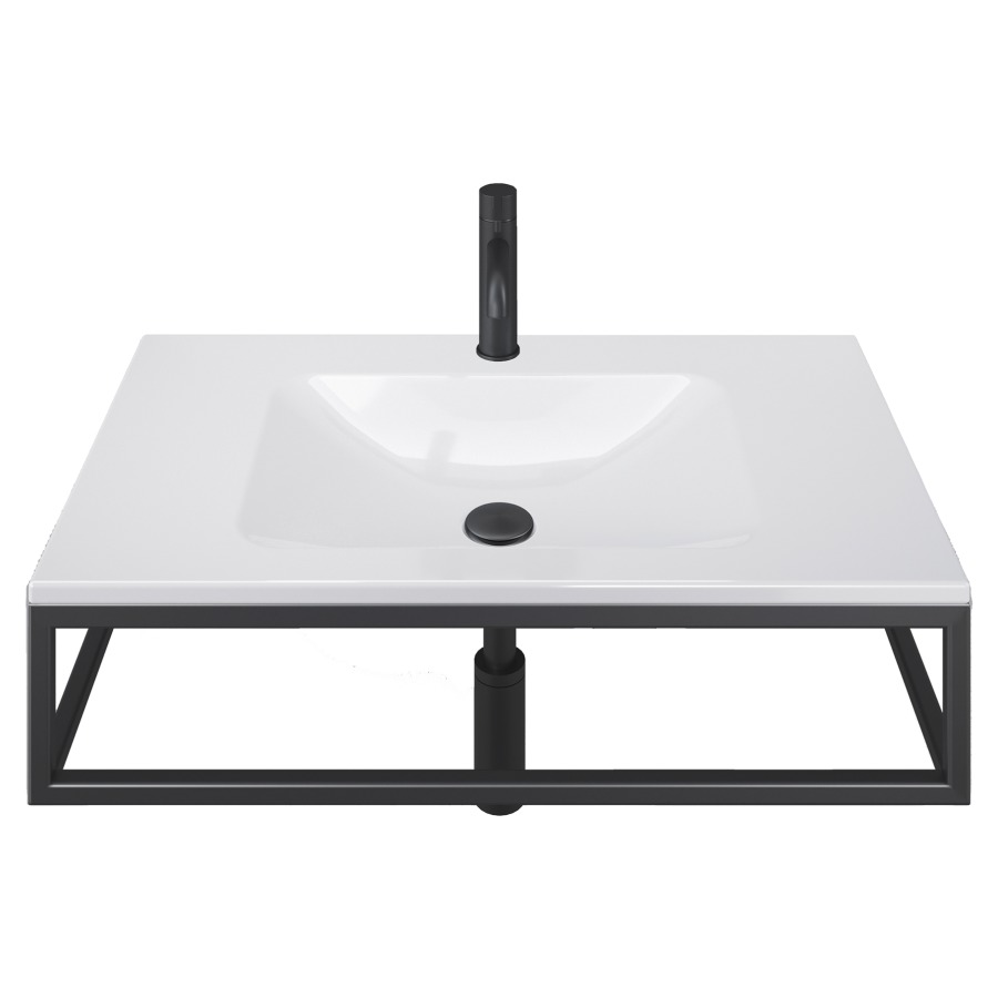 Lavabo LOTUS FRAME
80 x 19 x 47 cm
Acier, sans trop-plein
avec tablette de robinetterie
avec cadre, prémonté