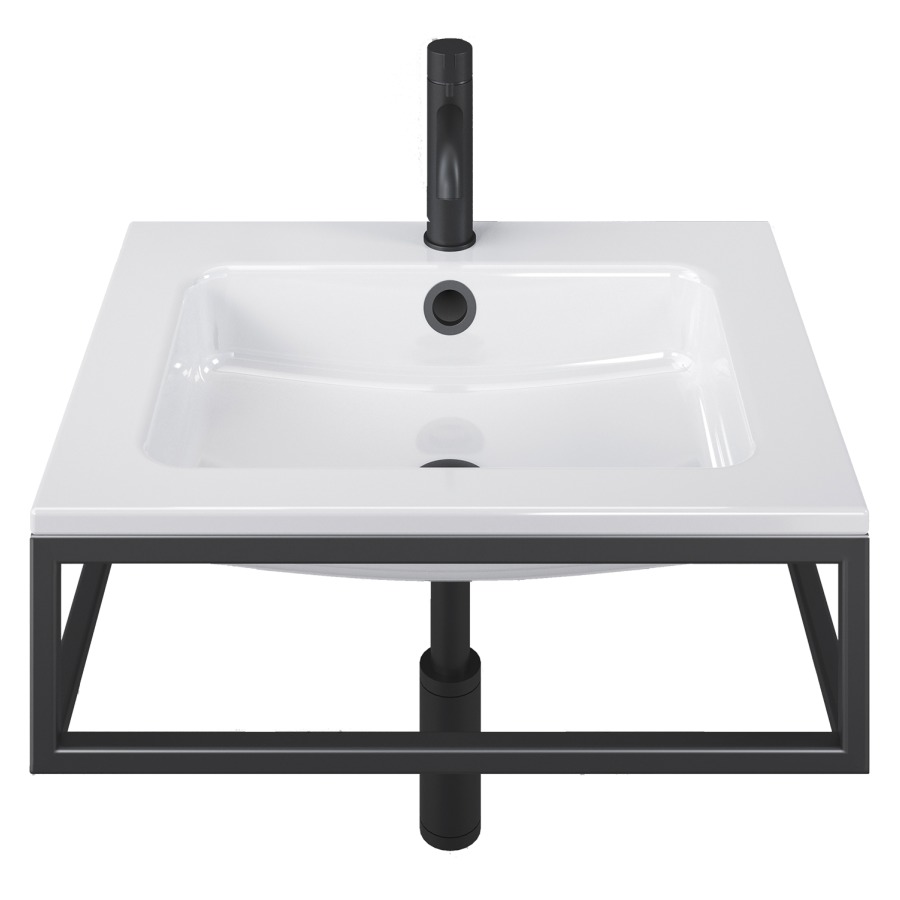 Lavabo MERO FRAME
60 x 19 x 47 cm
Acier, avec trop-plein
avec tablette de robinetterie
avec cadre, prémonté