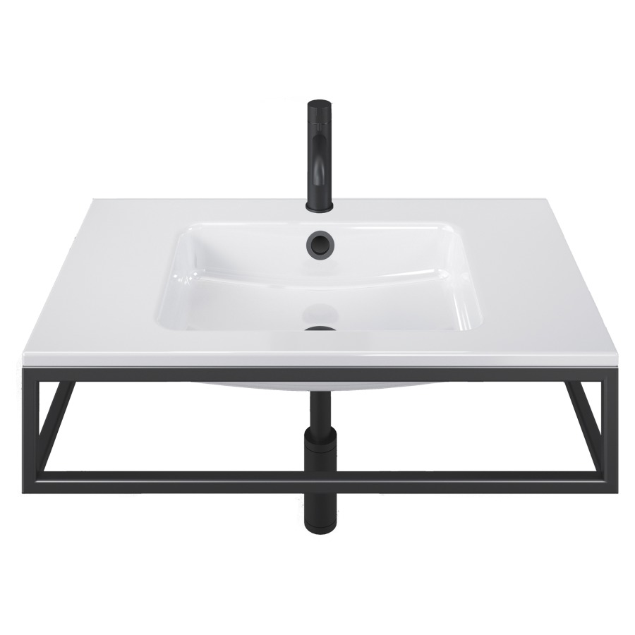 Lavabo MERO FRAME
80 x 19 x 47 cm
Acier, avec trop-plein
avec tablette de robinetterie
avec cadre, prémonté