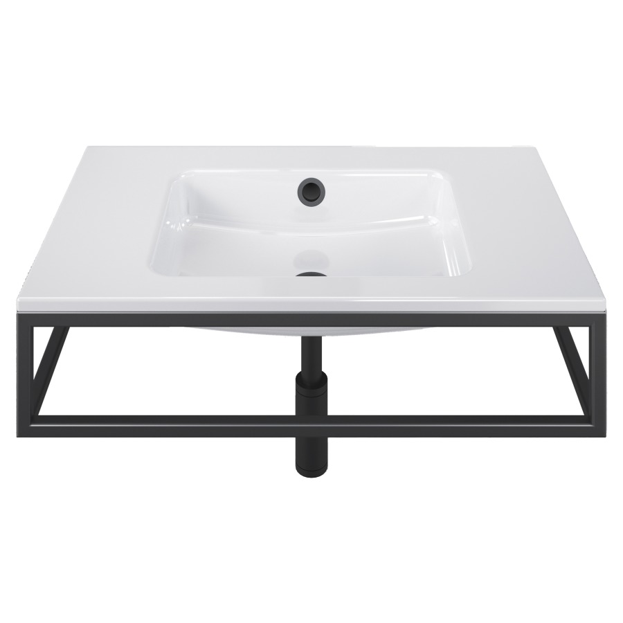 Lavabo MERO FRAME
80 x 19 x 47 cm
Acier, avec trop-plein
avec tablette de robinetterie
avec cadre, prémonté