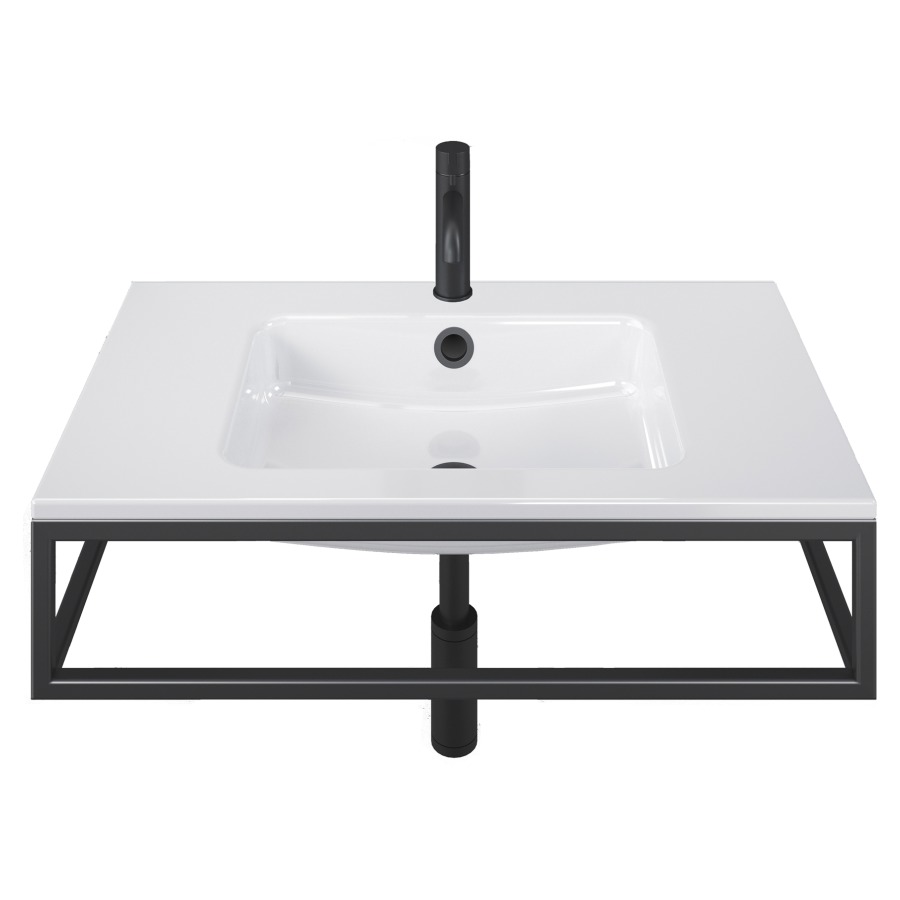 Lavabo MERO FRAME
80 x 19 x 47 cm
Acier, avec trop-plein
avec tablette de robinetterie
avec cadre, prémonté