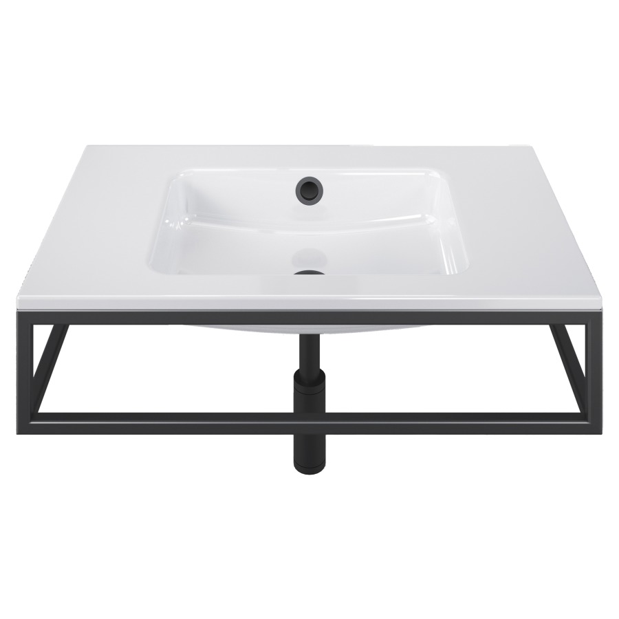 Lavabo MERO FRAME
80 x 19 x 47 cm
Acier, avec trop-plein
avec tablette de robinetterie
avec cadre, prémonté