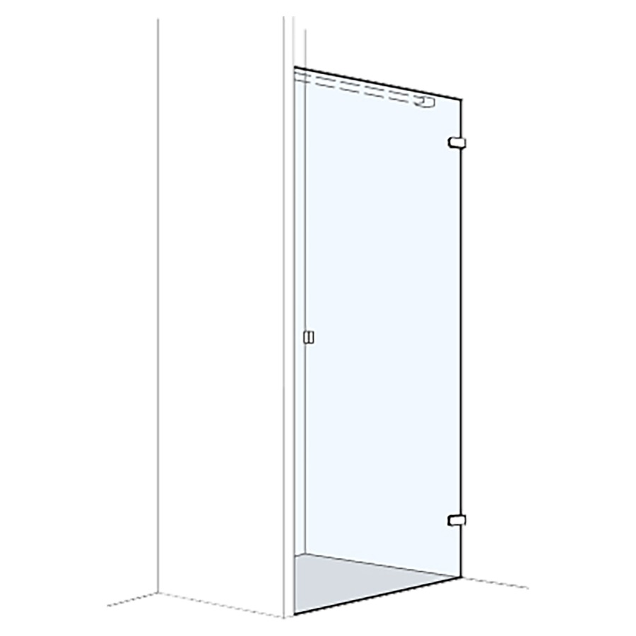 Flügeltür S505PLUS Nische
70.1-90 cm, H 200 cm
rahmenlos, ohne Festelement 
Anschlag rechts
GENAUE MASSE NACH AUSMASS