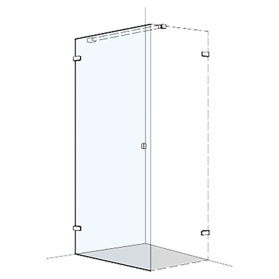 Porte pivotante S505PLUS pour cloison latérale