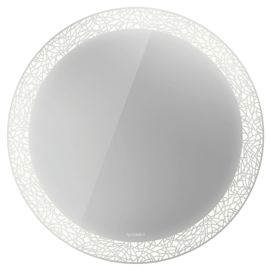 Miroir lumineux HAPPY D.2 PLUS
D 70 x 4.7 cm, éclairage LED
3500 Kelvin, 31 Watt, dimmable
décor bandeau lumineux organic
version Capteur
avec chauffage du miroir, IP44