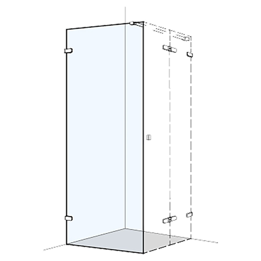 Cloison latérale S505PLUS
60.1-80 cm, H 200 cm
sans cadre, pour portes pivotante
fixation à gauche
MESURES EXACTES SELON PRISE DE MESURE