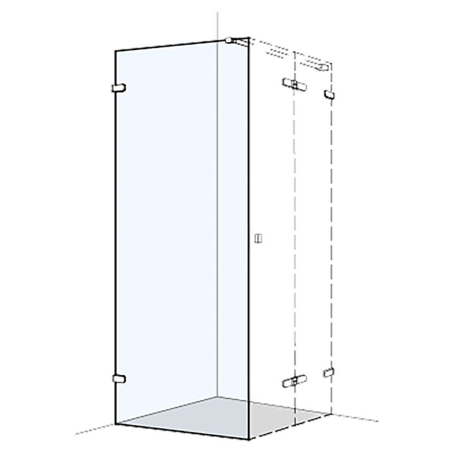 Cloison latérale S505PLUS
100.1-120 cm, H 200 cm
sans cadre, pour portes pivotante
fixation à gauche
MESURES EXACTES SELON PRISE DE MESURE