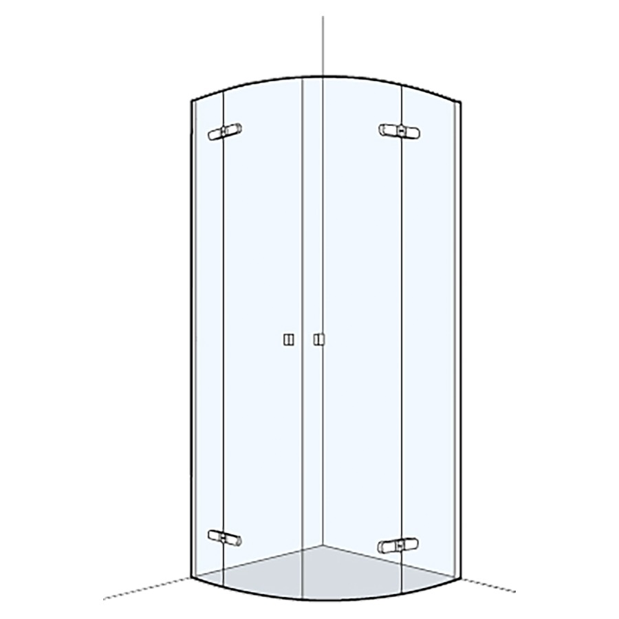 Entrée diagonale S500PLUS
98.5-100 cm, H 200 cm
avec cadre partiel, profil contre l'écaboussement
porte pivotante avec partie fixe à gauche et à droite
pour douche quart de cercle R 50 cm
Schmidlin, Zirkon
