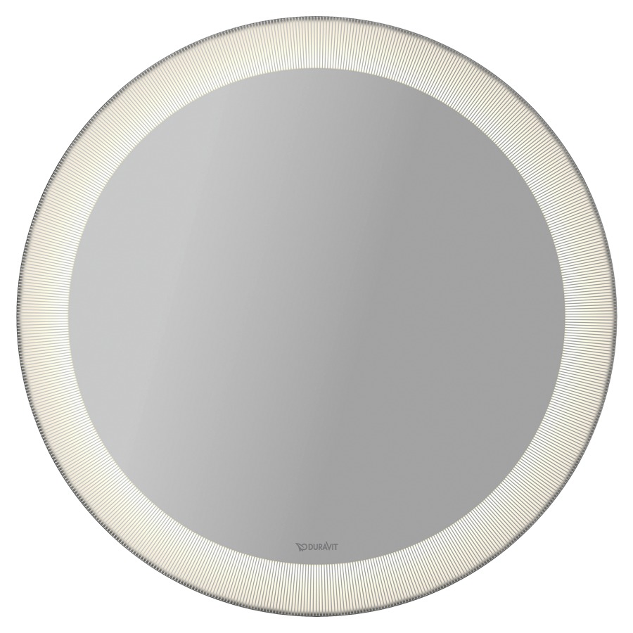 Miroir lumineux HAPPY D.2 PLUS
D 70 x 4.7 cm, éclairage LED
3500 Kelvin, 31 Watt, dimmable
décor bandeau lumineux radial
version Capteur
avec chauffage du miroir, IP44
