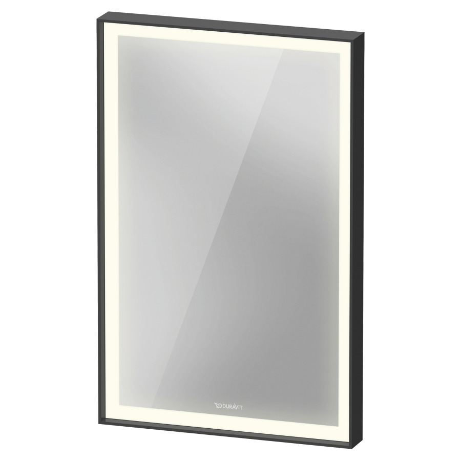 Miroir lumineux L-CUBE
45 x 70 x 6.7 cm
éclairage LED direct, entourante
dimmable, 3500 Kelvin, 18 Watt
interrupteur à capteur en bas à droite, IP44