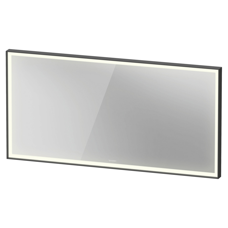 Miroir lumineux L-CUBE
140 x 70 x 6.7 cm
éclairage LED direct, entourante
dimmable, 3500 Kelvin, 36 Watt
interrupteur à capteur en bas à droite
avec chauffage du miroir, IP44
