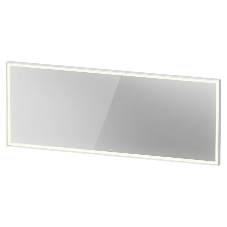 Miroir lumineux L-CUBE
180 x 70 x 6.7 cm
éclairage LED direct, entourante
dimmable, 3500 Kelvin, 44 Watt
interrupteur à capteur en bas à droite
avec chauffage du miroir, IP44