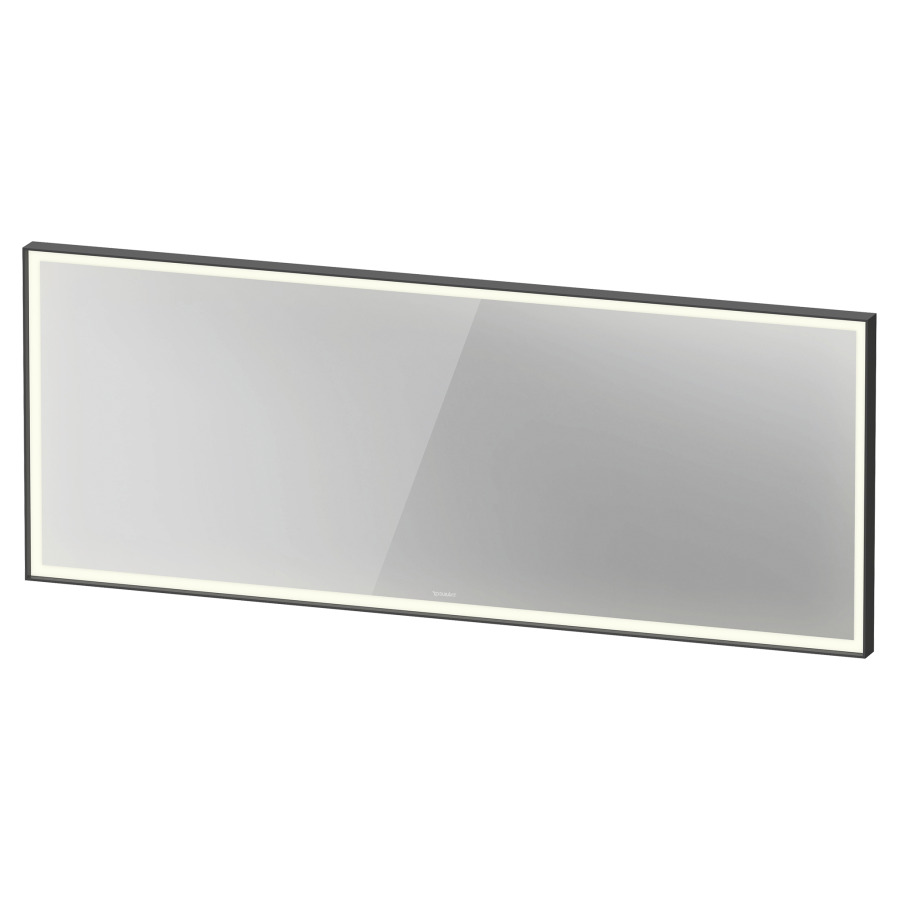 Miroir lumineux L-CUBE
180 x 70 x 6.7 cm
éclairage LED direct, entourante
dimmable, 3500 Kelvin, 44 Watt
interrupteur à capteur en bas à droite
avec chauffage du miroir, IP44