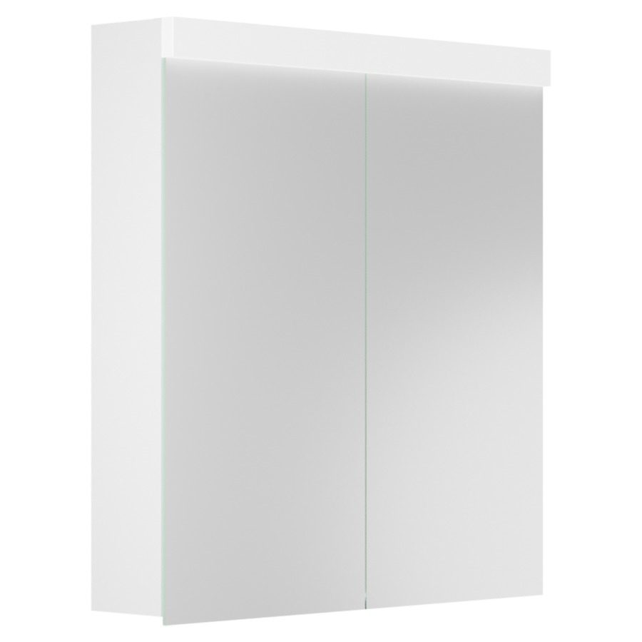 Armoire de toilette Duplex
70 x 73.8 x 14.1 cm
Profilé en aluminium
2&nbsp;portes à double miroir (35/35)
éclairage LED direct et indirect 
12.24 W / 6.7-6.83 W
1&nbsp;prise double en bas à droite
2 tablettes en verre, IP24