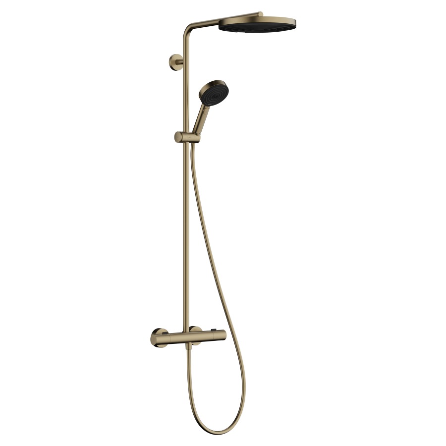 Système de douche Pulsify S Puro
thermostat Ecostat Fine
EcoSmart, E 138-162 mm
douche de tête Pulsify 260 1jet, D 26 cm
débit 7.8 (L/min), douche à main 3jet
PowderRain, IntenseRain, jet de massage 
débit douche à main 8 (L/min)
saillie 460 mm, glissière de douche
tuyau de douche, support de douche
groupe acoustique&nbsp;I