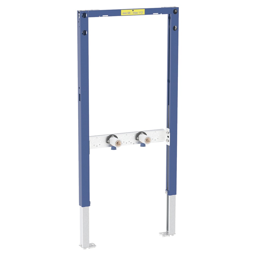 Élément pour robinetterie DUOFIX
50 x 98-112 x 7 cm
pour robinetterie de bain et douche AP
2 équerres de raccordement 1/2"x1/2" 
2 bases d'isolation phonique
2 manchons isolants
avec matériel de fixation