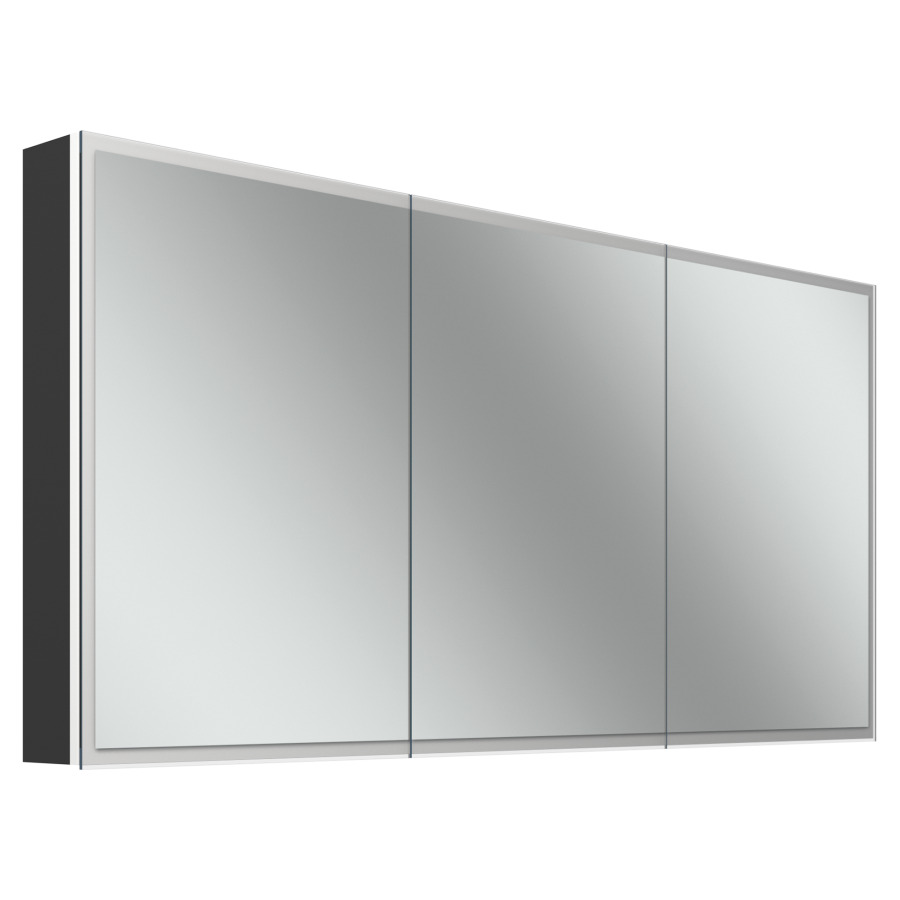 Armoire de toilette Schneider GLOW D2W
151.3 x 73.6 x 13.6 cm
Profilé en aluminium, montage UP/AP
3&nbsp;portes à double miroir
éclairage LED, 2000-6500 Kelvin
Dim2Warm, Touch-Slider, 70 Watt
12018 Lumen, 2 prises doubles
à gauche et à droite en bas de la paroi 
intermédiaire, 4 tablettes  en verre
IP44, Classe d’énergie C